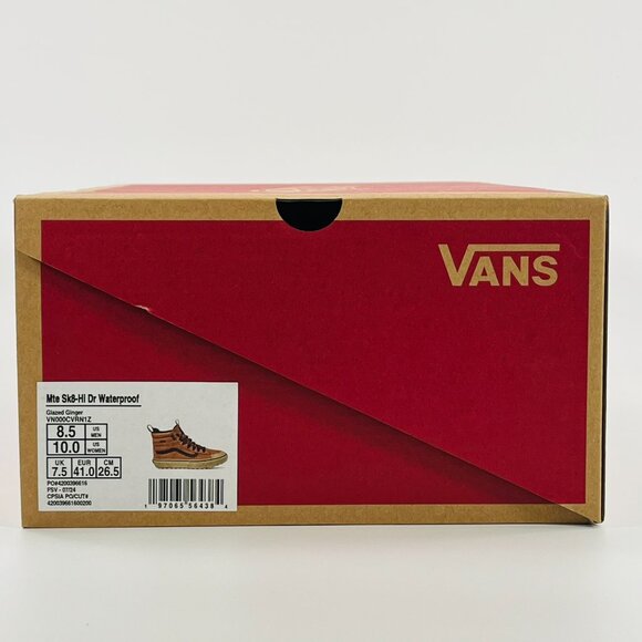 Vans MTE Sk8-Hi Dr Waterproof \'Glazed Ginger Brown\' VN000CVRN1Z Multi Size main image 5